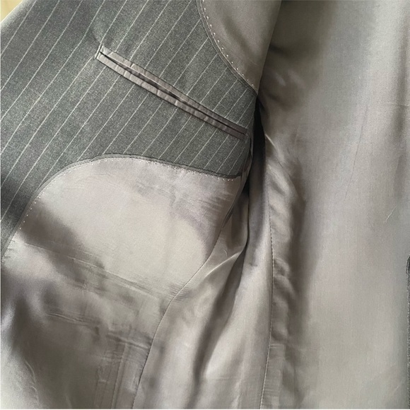 Brooks Brothers Wool Sport Coat Gray Pinstripe 44L - Picture 4 of 8